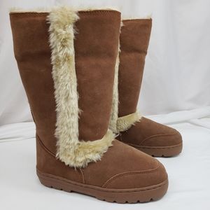 NEW Style & Co. Winter Faux Suede & Fur Mid Calf Boots